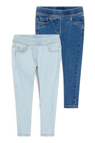 C&A Niños: niñas Jeggings Pack: 2 Prendas, 1 Precio Vaqueros - Azul Claro 98