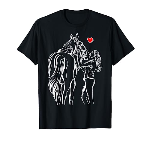 Caballos Chica Mujeres Cabalgatas Caballo Camiseta