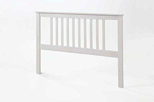 Cabecero de 160x100 cm, para Cama de 150 cm. Serie Tabac en Blanco Lavado Pino Macizo