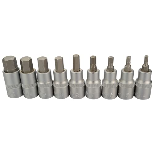 Cabeza Allen Nueces Inbus 1/2" Tuerca Conexión Bits Bit Hexagonal Set Llave