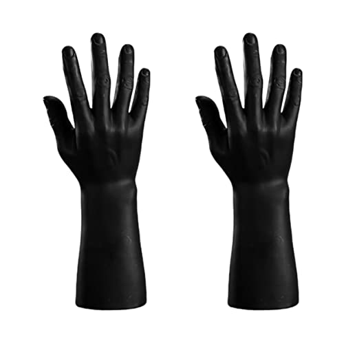 Cabilock Guantes Maniquí de Mano de 2 Piezas Joyería Estante de Maniquí de Mano Anillo de Exhibición de Dedo Maniquí Soporte de Joyería de Mano Soporte de Exhibición para Hombre Esposas