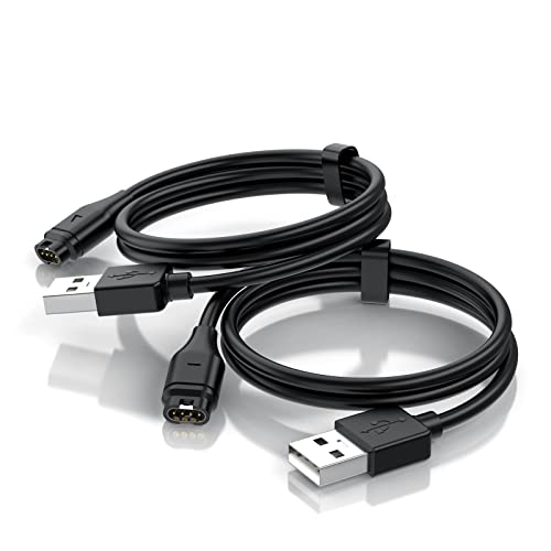 Cable Cargador para Garmin Fenix 5 5S 5X Plus 6 6S 6X Pro 7 7S 7X Vivoactive 3 4 Forerunner 935 945 45 245 Approach S10 S60 X10 Venu D2 Instinct Vivosport Quatix Epix, Garmin Cable de Carga 2 PCS