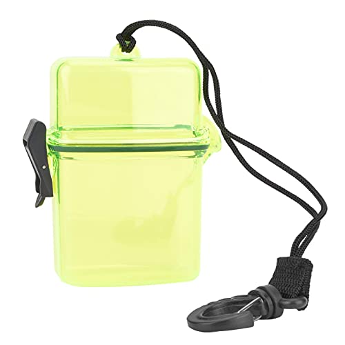 Caja Secas de Para Buceo - Estuche Hermético Flotante Cajas Subacuática Transparente Caja de Almacenamiento en Seco Sellado para Surf Kayak (Amarillo)