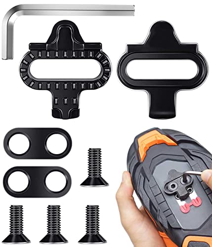 Calas MTB SPD Pedales Autobloqueantes Juego Tacos para Bicicleta Montaña, alas de precisión de 2 Agujeros para Zapatillas de Ciclismo | Compatible con Pedales Tipo