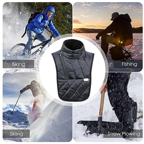 Calentador De Cuello Moto, Bufanda Calentadora Cuello Para Moto A Prueba Viento, Equipo Cálido Invierno Bufanda, Protector Térmico Contra El Viento Para El Pecho, Hombros, Cuello, Protector Térmico