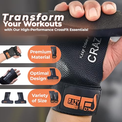 Calleras para Crossfit y Cross Training, Hand Grips con Almohadilla, Protección y Comodidad, Diseño sin Agujeros, Unisex