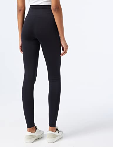 Calvin Klein Logo High Waist Legging, Negro (Black), S para Mujer