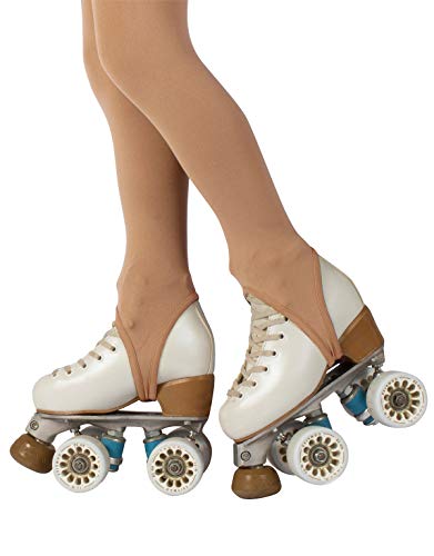 CALZITALY Medias Con Estribo Para Niña | Patinaje Artístico | Professional Skating | Natural | 70 Den | 6, 8, 10, 12 Años | Calcetería Italiana | (10 Años, Natural)