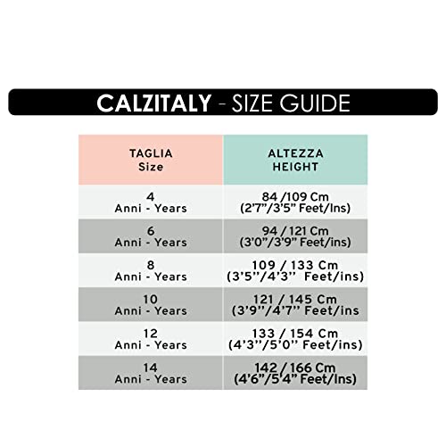 CALZITALY PACK 1/2 Medias Cubrepatin Para Niña – 70 DEN | Patinaje Artístico | Professional Skating | Natural, Negro | 6, 8, 10, 12 Años | Calcetería Italiana| (8 Años, Natural)