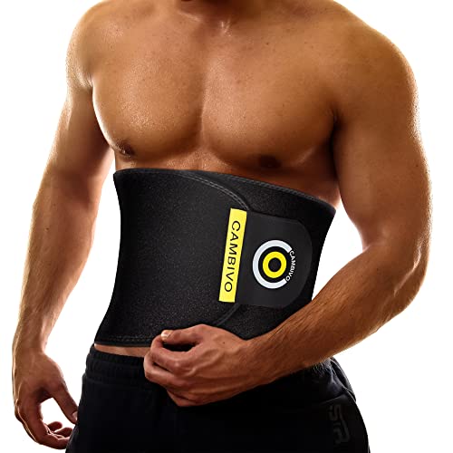 CAMBIVO Faja Reductora Mujer y Hombre, Faja Lumbar Hombre Ajustable para Deporte, Fajas Reductora de Neopreno, Aumento de Sudor, Sweat, Gimnasio, Ejercicio Abdominales en Casa