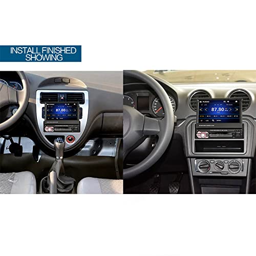 CAMECHO Bluetooth 1 DIN Pantalla Extensible motorizada, Radio de Coche con Pantalla de 7 Pulgadas Cámara de Marcha atrás Radio de Coche con Pantalla táctil abatible con BT/AUX/USB/TF/Mirror Link