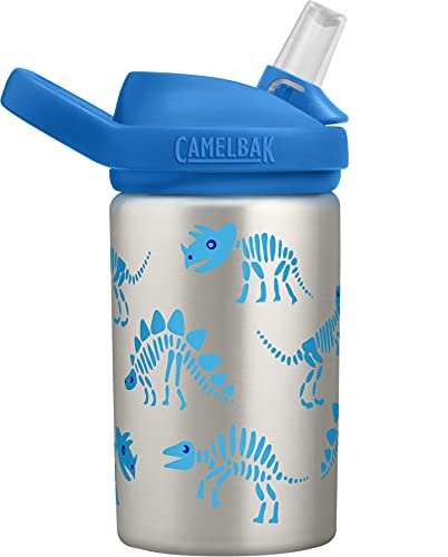 CAMELBAK Eddy+ Kids Sst Botellas aisladas al vacío – Dino Bones, 0.4L/14 onzas