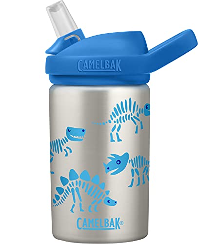 CAMELBAK Eddy+ Kids Sst Botellas aisladas al vacío – Dino Bones, 0.4L/14 onzas