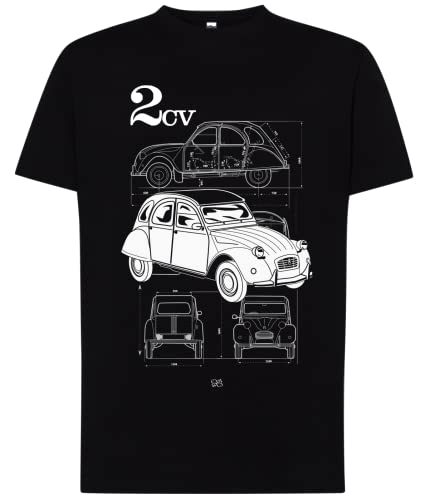 Camiseta 2cv Hombre, Camiseta 2cv, Camiseta Hombre, Camiseta, Regalo, 2cv, Coche Clasico, Regalo Hombre, Regalo Original Hombre, Camiseta Manga Corta, Camiseta Manga Corta Hombre