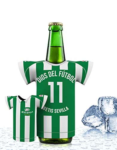 Camiseta de fútbol para R. BETIS camiseta de casa hombre neopreno enfriador de cerveza enfriador de botell DIOS DEL FUTBOL by myfanshirt SPSPT