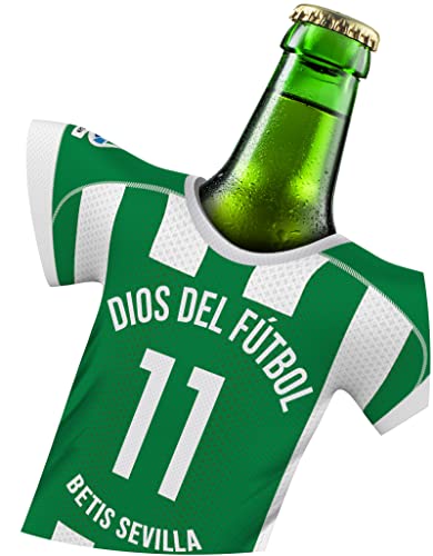 Camiseta de fútbol para R. BETIS camiseta de casa hombre neopreno enfriador de cerveza enfriador de botell DIOS DEL FUTBOL by myfanshirt SPSPT