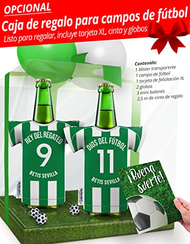 Camiseta de fútbol para R. BETIS camiseta de casa hombre neopreno enfriador de cerveza enfriador de botell DIOS DEL FUTBOL by myfanshirt SPSPT