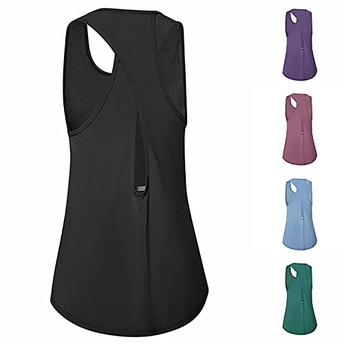 Camiseta de Tirantes de Yoga sobre Hielo para Mujer sin Mangas para Correr y Fitness Camiseta Capitana Mujer (Blue, M)