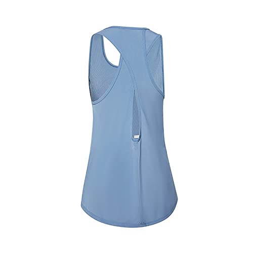 Camiseta de Tirantes de Yoga sobre Hielo para Mujer sin Mangas para Correr y Fitness Camiseta Capitana Mujer (Blue, M)