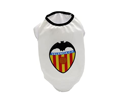 Camiseta para Perro - Talla M- Valencia,Ropa para Mascotas, Fútbol, Producto Oficial (CyP Brands)