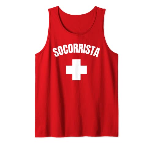 Camiseta Socorrista (Diseño Solo en Frente) Socorrista Camiseta sin Mangas