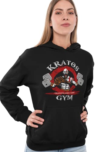 Camisetas La Colmena - Sudadera Capucha-Kratos Gym (DDjvigo)