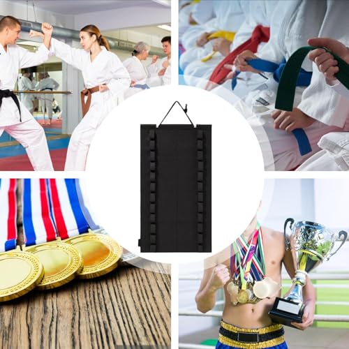 Campsie Artes Marciales Organizador, Organizador De Cinturones De Artes Marciales, Wall Mounted Organizer For Karate Belt Display Rack, Durable Holds 12 Karate Belts, para Boxeo, Judo, Kung Fu Aikido