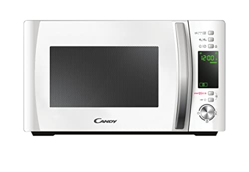 Candy CookinApp CMXG20DW, Microondas con grill, 20L, Digital, App simply-Fi, 5 niveles potencia, 40 programas automáticos, Plato giratorio 25,5cm, Express Cooking, 700W/1000W, Blanco