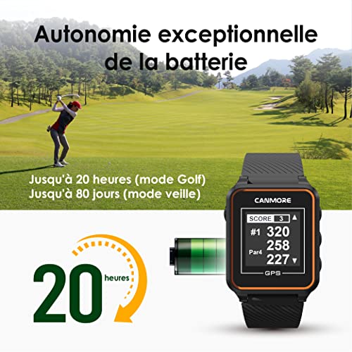 CANMORE TW356 - Dispositivo portátil con GPS de golf, 40.000 cursos precargados gratuitos de actualización en todo el mundo