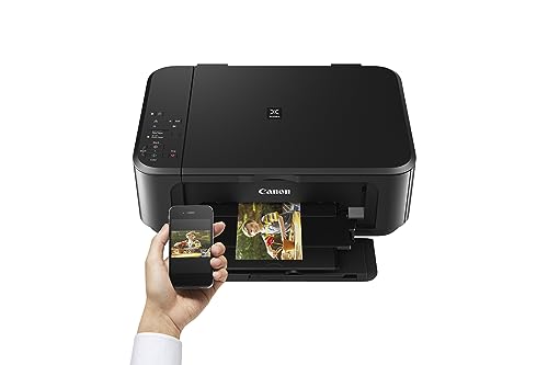 Canon Pixma MG3650S Impresora Multifunción 3 en 1, Sistema de Inyección de Tinta, Impresión, Escaneo y Copia, WiFi, Impresión a Doble Cara, Cartuchos Fine, Alimentación de Papel Frontal, Negro