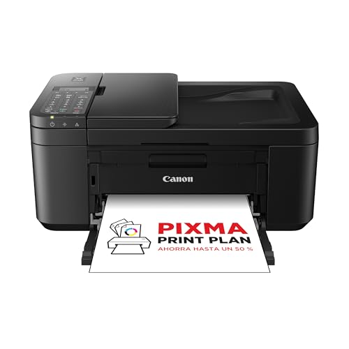 Canon Pixma TR4750i Impresora Multifunción 4 en 1, Sistema de Inyección de Tinta, Impresión, Escaneo y Copia, WiFi, Pixma Print Plant, ADF de 20 Hojas, Impresión a Doble Cara Automática, Negro