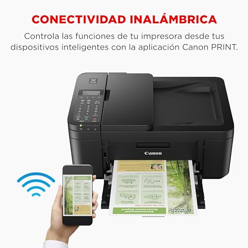 Canon Pixma TR4750i Impresora Multifunción 4 en 1, Sistema de Inyección de Tinta, Impresión, Escaneo y Copia, WiFi, Pixma Print Plant, ADF de 20 Hojas, Impresión a Doble Cara Automática, Negro