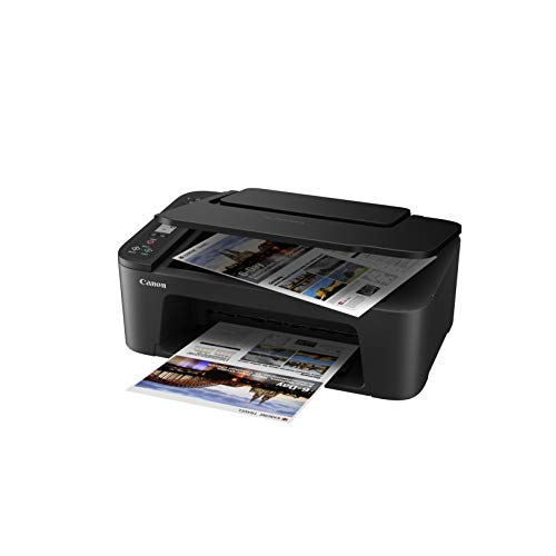 Canon Pixma TS3450 Impresora Multifunción 3 en 1, Sistema de Inyección de Tinta, Impresión, Escaneo y Copia, WiFi, Pantalla LCD, Cartuchos XL, Bandeja Posterior, Control Estado, Negro