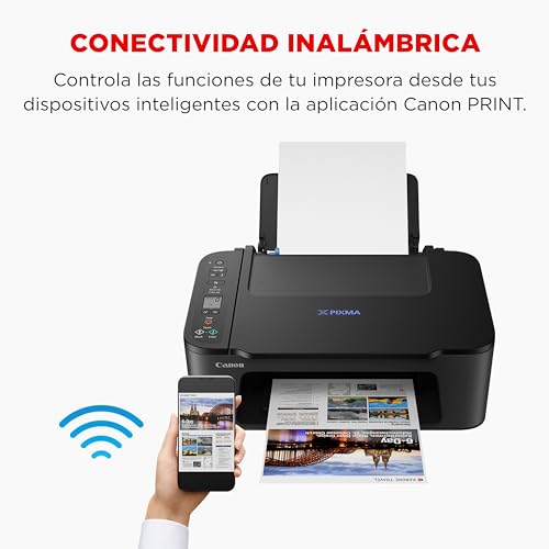 Canon Pixma TS3550i Impresora Multifunción 3 en 1, Sistema de Inyección de Tinta, Impresión, Escaneo y Copia, WiFi, Pixma Print Plant, Impresión Doble Cara, Impresión Fotográfica, Negro