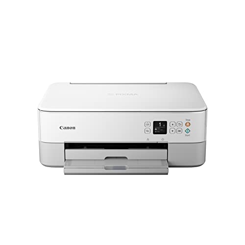 Canon Pixma TS5351a Impresora Multifunción 3 en 1, Sistema de Inyección de Tinta, Impresión, Escaneo y Copia, WiFi, Impresión a Doble Cara, Cartuchos Fine, Bandeja Posterior, Blanco