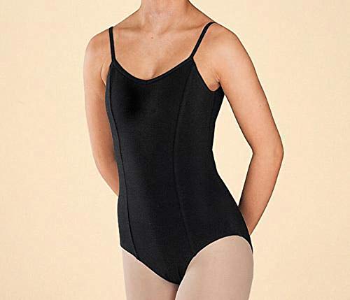 Capezio CC101 - Maillot de ballet con tirantes de espaguetis, Primavera/Verano, Mujer, color Blanco, tamaño M