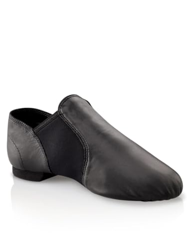 Capezio EJ2 E-Series Jazz sin Cordones para Mujer, Negro/Negro