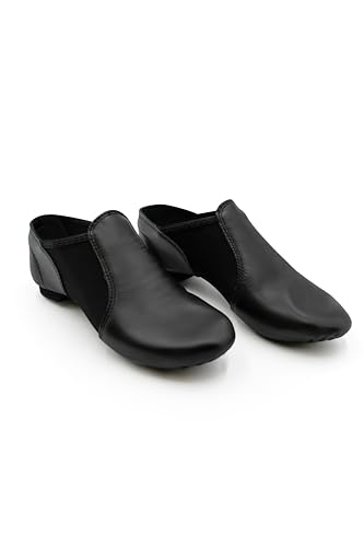 Capezio EJ2 E-Series Jazz sin Cordones para Mujer, Negro/Negro