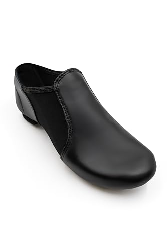 Capezio EJ2 E-Series Jazz Slip-On, Negro/Negro