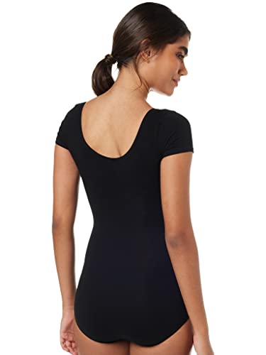 Capezio para mujer de manga corta Maillot - negro -