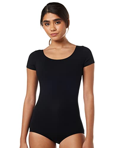 Capezio para mujer de manga corta Maillot - negro -