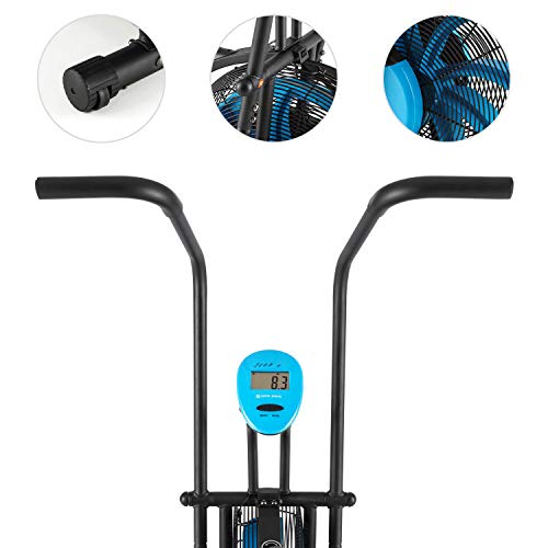 CapitalSports Stormstrike - Eliptica, Bicicleta eliptica hasta 120 kg, Eliptica para casa con Pantalla integrada, Altura sillín Regulable 7 Niveles, Entrenamiento Dual (Piernas y Brazos), Antracita