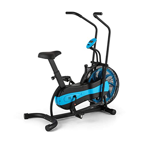 CapitalSports Stormstrike - Eliptica, Bicicleta eliptica hasta 120 kg, Eliptica para casa con Pantalla integrada, Altura sillín Regulable 7 Niveles, Entrenamiento Dual (Piernas y Brazos), Antracita