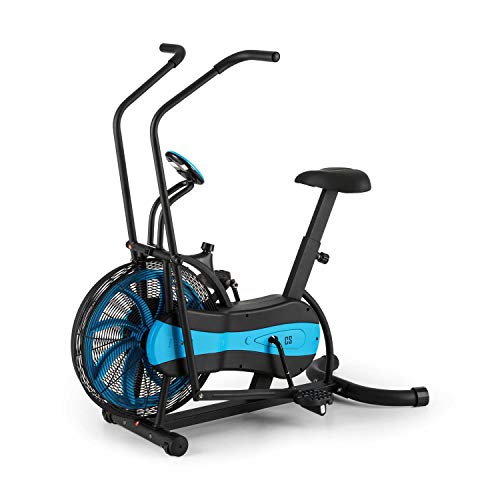 CapitalSports Stormstrike - Eliptica, Bicicleta eliptica hasta 120 kg, Eliptica para casa con Pantalla integrada, Altura sillín Regulable 7 Niveles, Entrenamiento Dual (Piernas y Brazos), Antracita