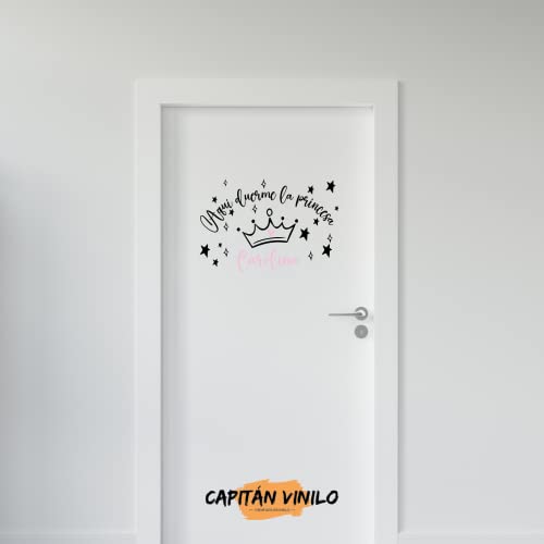 Capitan Vinilo - Vinilo Personalizado Infantil con Nombre - Vinilos de Pared Decorativos Infantiles - Vinilo Pared Infantil – Frase Decorativa – Frase Vinilo - Pegatinas Pared Decorativas (Nº02)