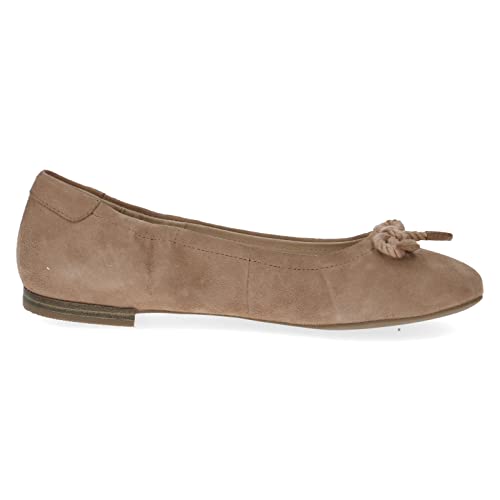 CAPRICE 9-9-22112-20, Bailarina Mujer, Beige (Desert Suede), 37 EU