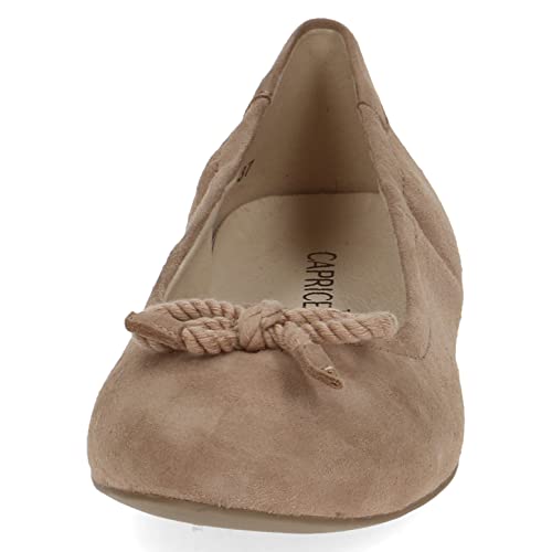 CAPRICE 9-9-22112-20, Bailarina Mujer, Beige (Desert Suede), 37 EU