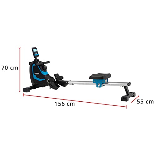 CARE FITNESS SR-911 – Remo de apartamento – Pantalla LCD de 6 Funciones – 8 Niveles de Resistencia – Tiro Central – Masa de inercia 4 kg