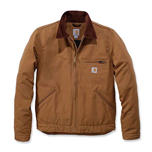 Carhartt Detroit - Chaqueta en lona de algodón Blanket Lined, Relaxed Fit Para Hombre, Carhartt Brown, XL