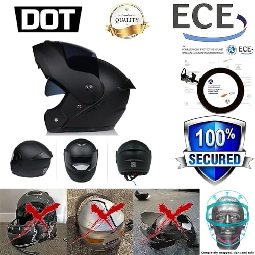 Casco de Moto Modular con Bluetooth Integrado,ECE Homologado Casco Modular Moto Hombre Mujer Adultos,Cascos Modulares con Doble Visera para Casco Scooter S~XL